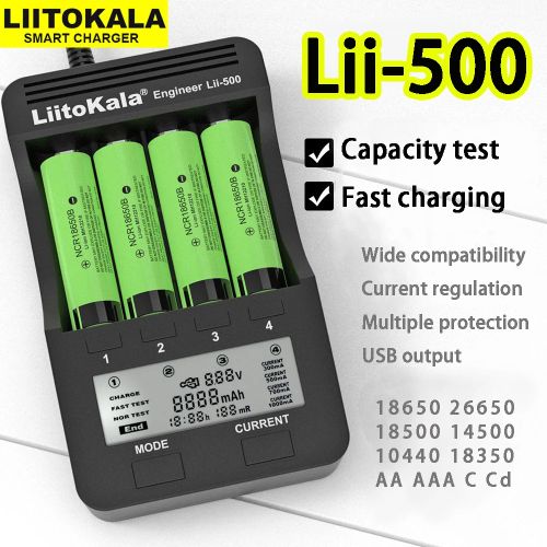 Chargeur De Batterie Lii-500 Pour Pile 26650  thumbnail 3