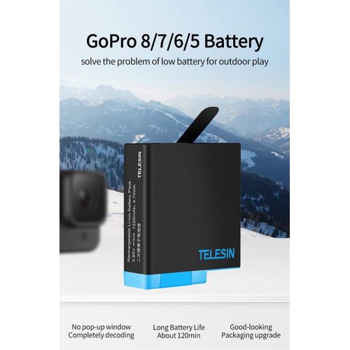 Batterie De Rechange Rechargeable Pour Gopro 8 7 6 5
