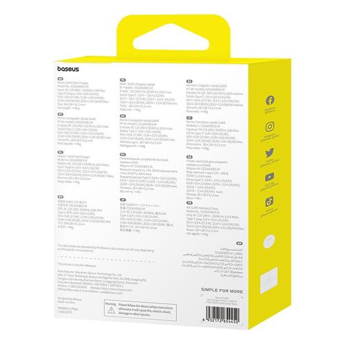 Chargeur Rapide Type-c 30w Gan 5 Certifié Par Apple