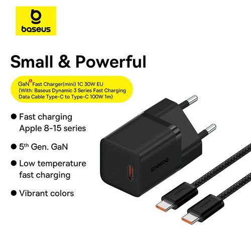 Chargeur Rapide Type-c 30w Gan 5 Certifié Par Apple thumbnail 3