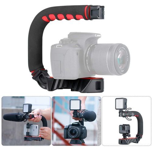Support De Poignée De Stabilisation Vidéo U-grip Pro Avec Triple Ports Sabot Pour Camera, Professionnel