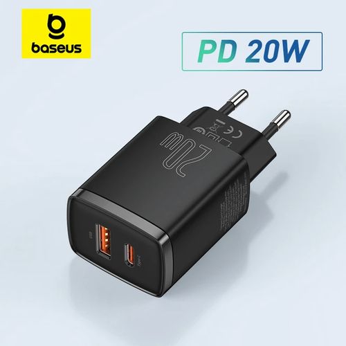 Chargeur Rapide 20w Compact Usb + Type-c Double Ports Adaptateur