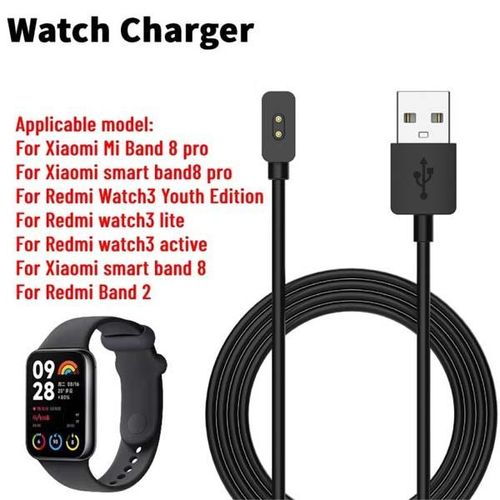Câble De Charge Pour Redmi Watch 3, Watch 2 Lite, Redmi Smart Band Pro, Band 7 Pro, Band 8