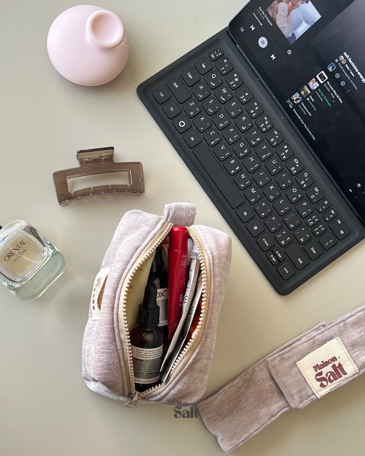 Trousse Small Marron Cacao thumbnail 4