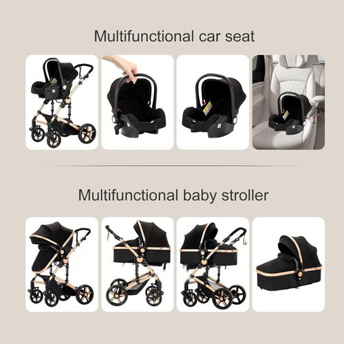 Poussette 3 En 1 Avec Maxi Cosi Utilisable À Partir De La Naissance