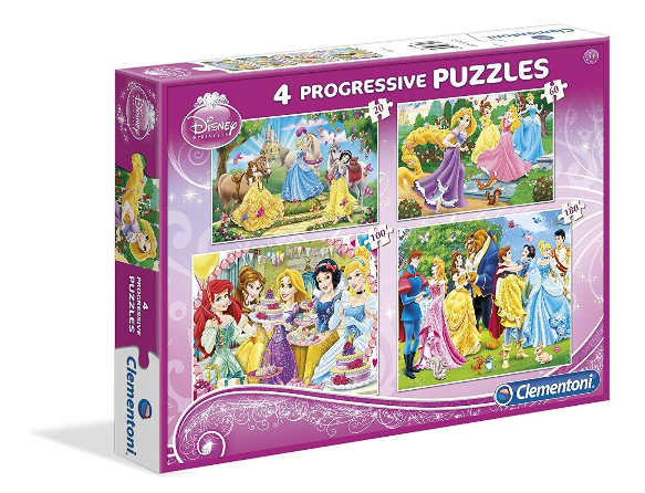 4 Puzzles Progressive 20-60-100-180 Pcs
