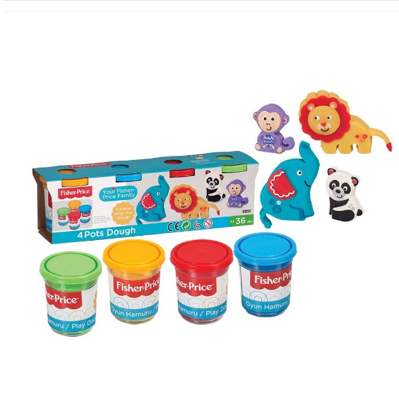 4 Petits Pots Pâte À Modeler