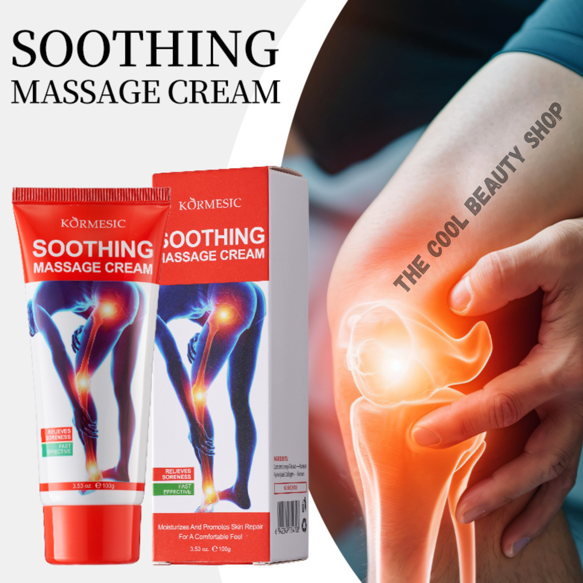 Crème De Massage Apaisante – Soulagement Rapide Des Douleurs Musculaires & Articulaires