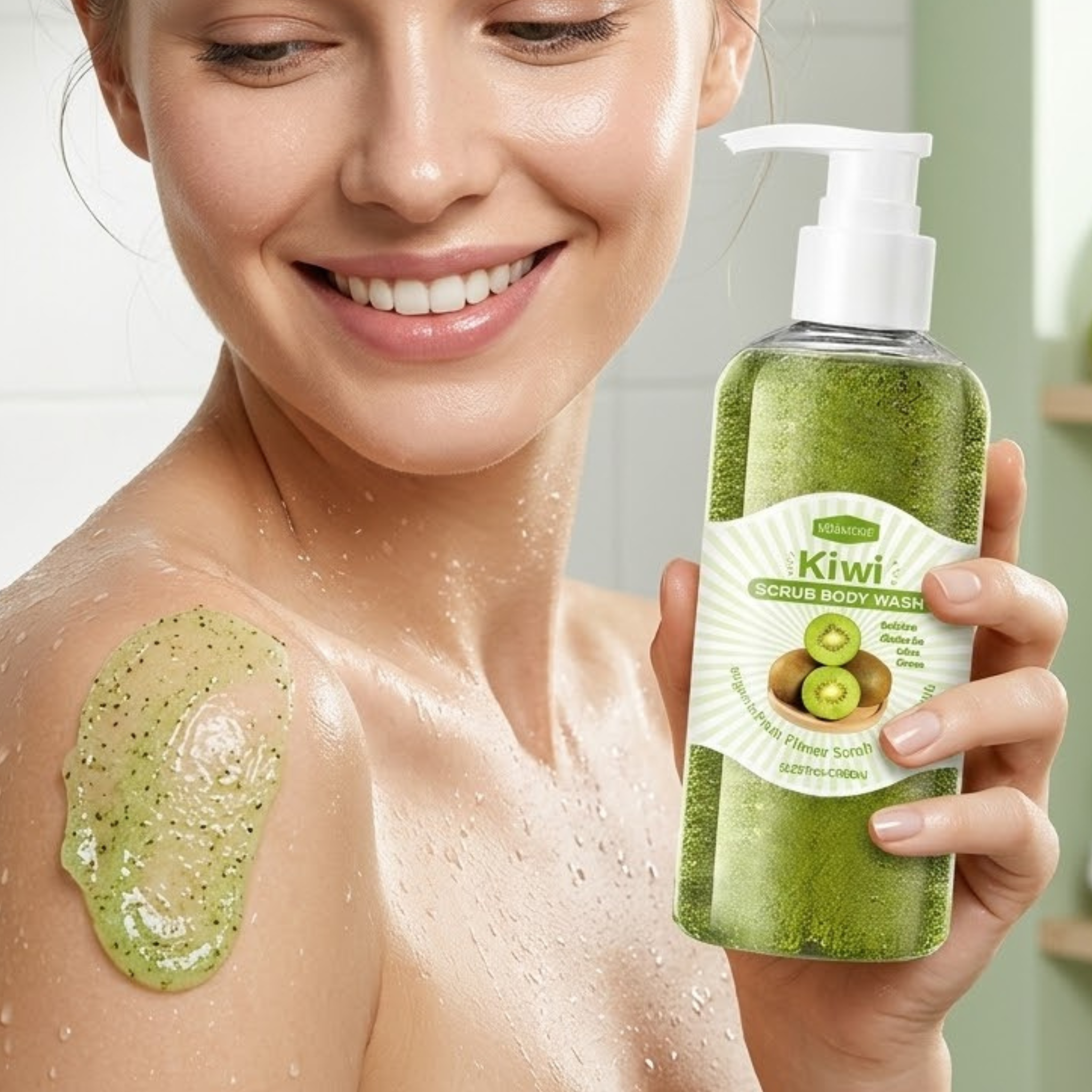 Gel Douche Gommant Kiwi – Nettoyage Doux & Peau Lisse