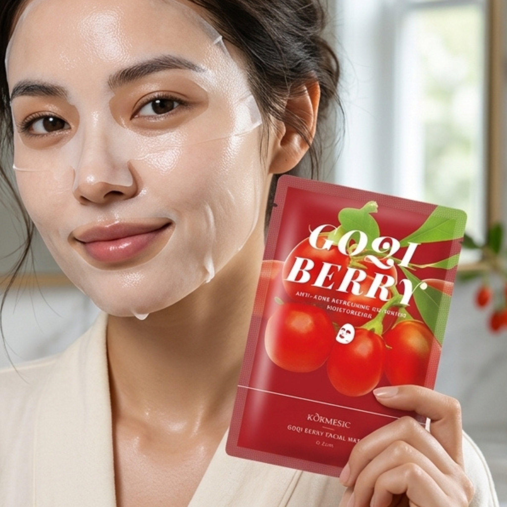 Masque Visage Goji Berry Anti-acné Éclaircissant & Hydratan thumbnail 4