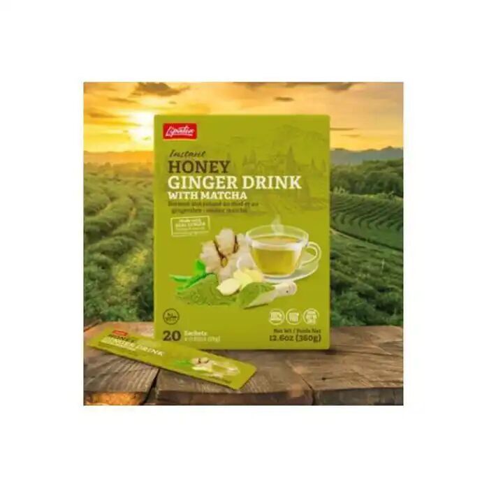 Boisson Instantanée Soluble - Gingembre, Miel, Matcha