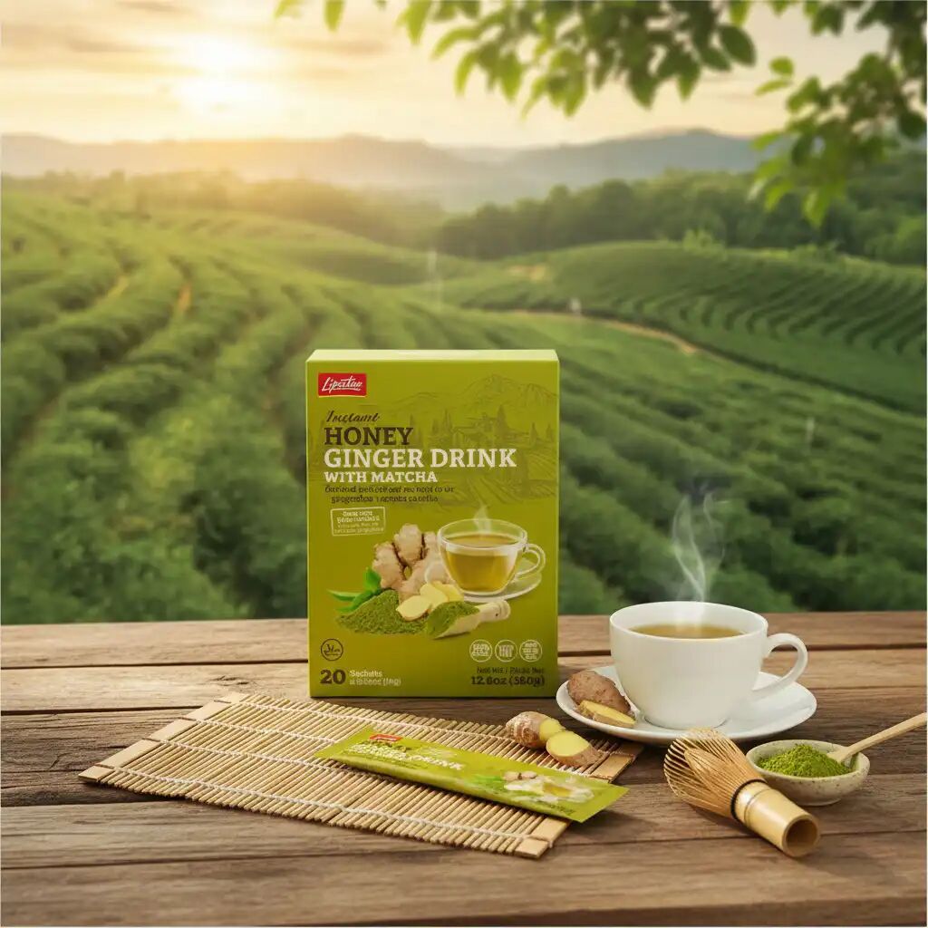 Boisson Instantanée Soluble - Gingembre, Miel, Matcha thumbnail 3