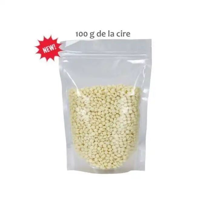 Cire De Film Chaud En Granules Pour L'épilation + 10 Spatules En Bois thumbnail 1