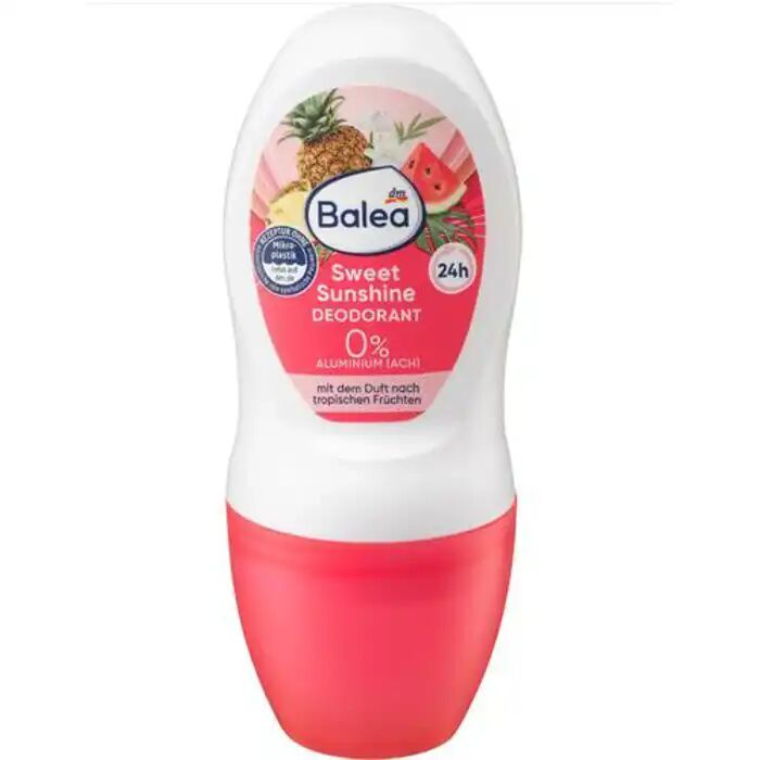 Déodorant Balea Sweet Sunshine – 24h, Parfum Fruits Tropicaux, Sans Aluminium