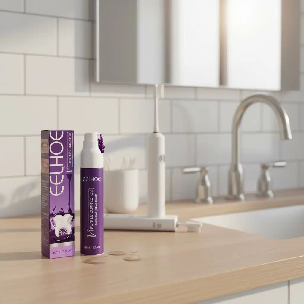 Dentifrice Violet Pour Blanchir Les Dents, Élimine La Plaque Dentaire