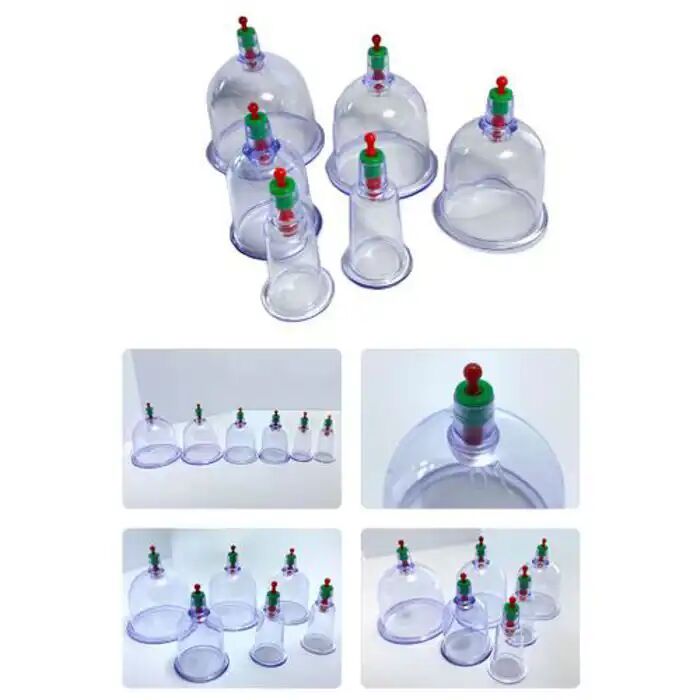 Ventouses De Massage - Hijama - 6 Tasses + 1 Pompe - Thérapie Relaxation - Anti-cellulite - Mixte thumbnail 3