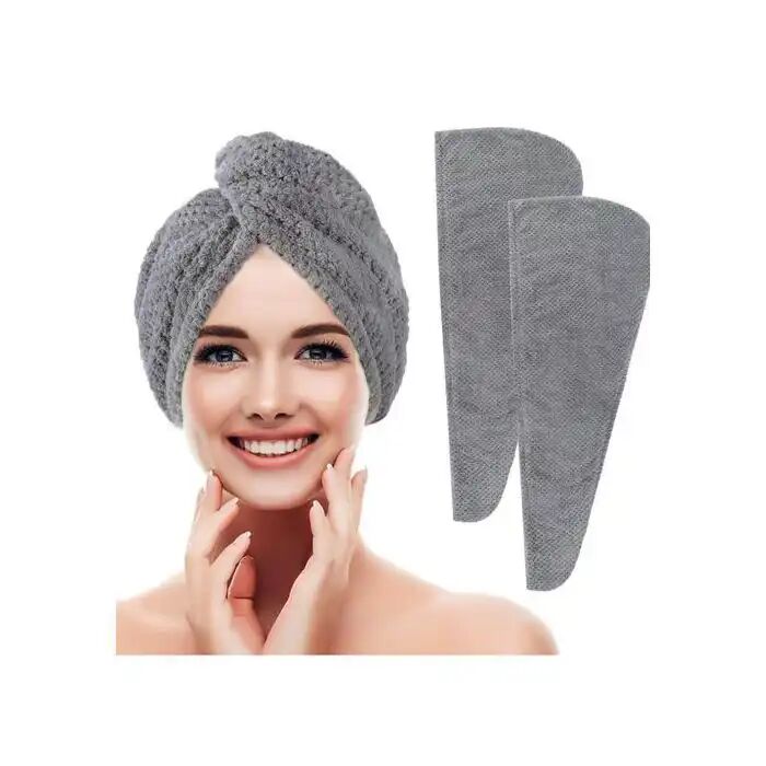 Serviette Cheveux en Microfibre – Turban Ultra Absorbant à Séchage Rapide