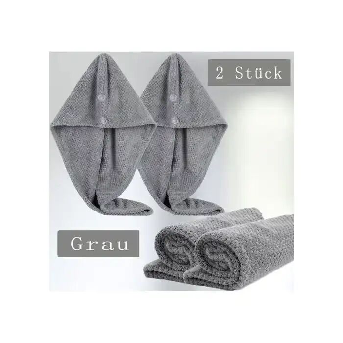 Serviette Cheveux en Microfibre – Turban Ultra Absorbant à Séchage Rapide