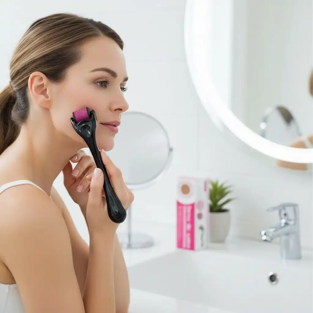 Rouleau Pour Hommes Et Femme Pour La Barbe, Pour La Croissance Des Cheveux 0,5 Mm thumbnail 4