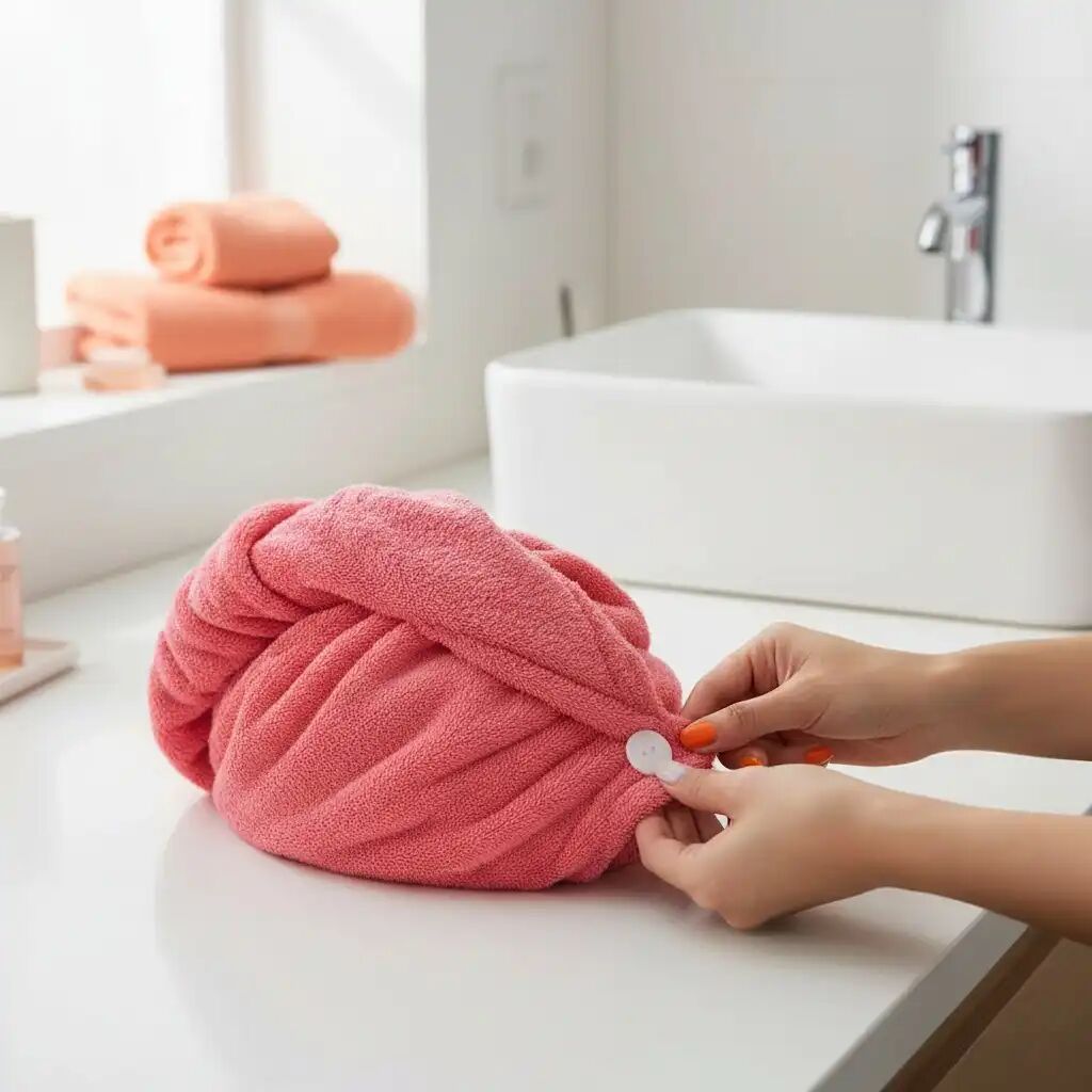 Serviette Microfibre Douce Cheveux
