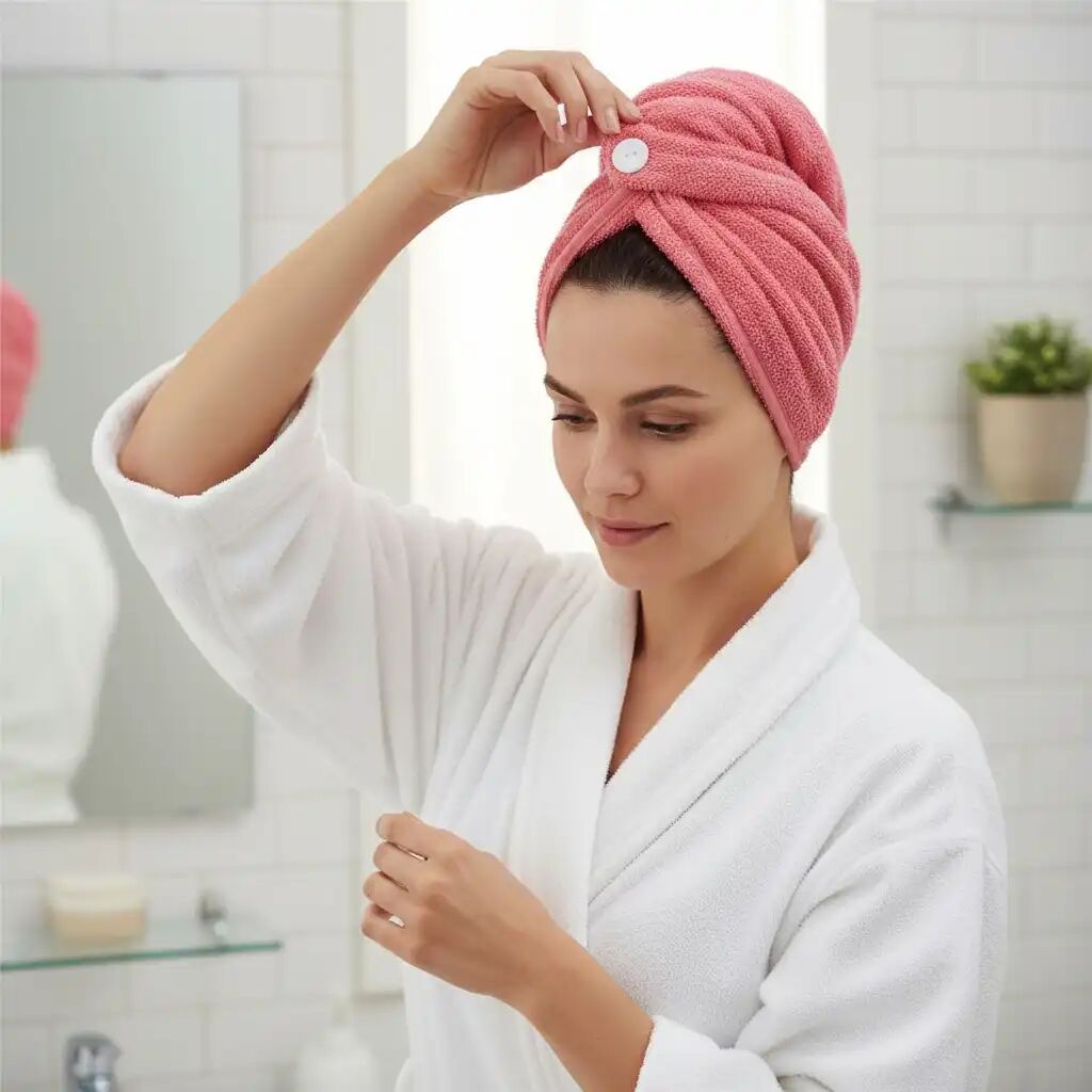 Serviette Microfibre Douce Cheveux thumbnail 4