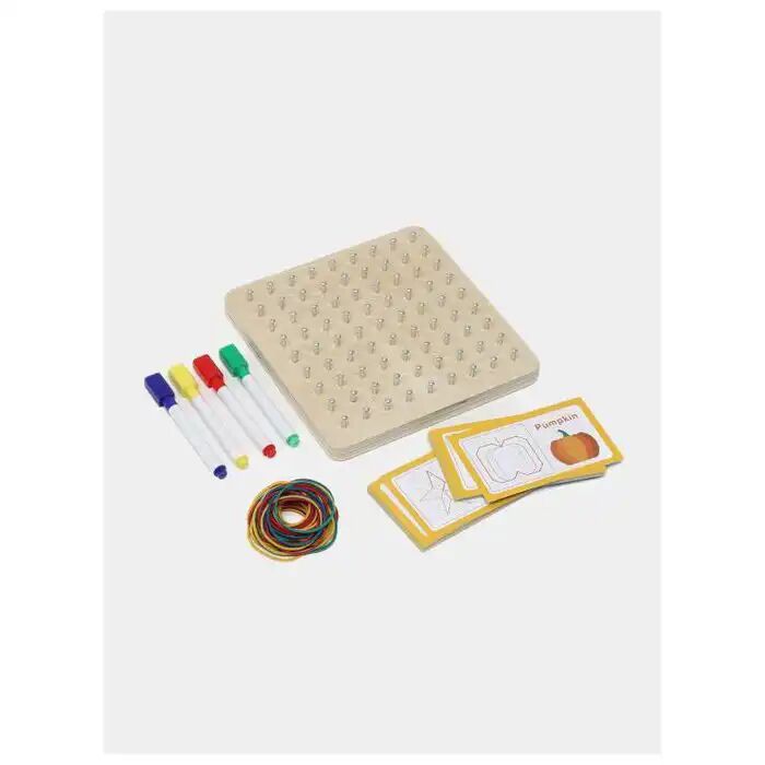 Planche À Clous Et Élastiques : Jeu Pour Reproduire Des Modèles