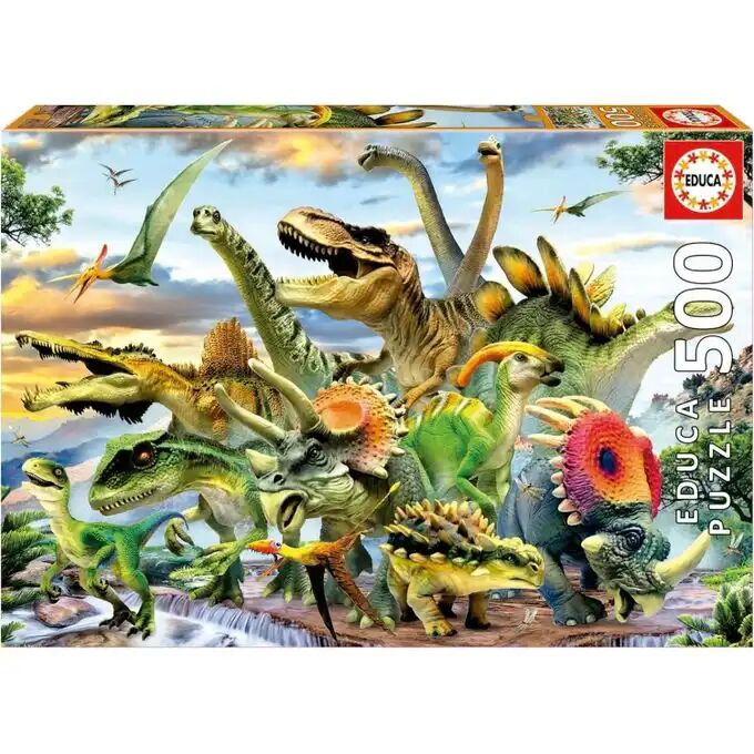 Puzzle 500 Pièces – Dinosaures - 48 X 34 Cm