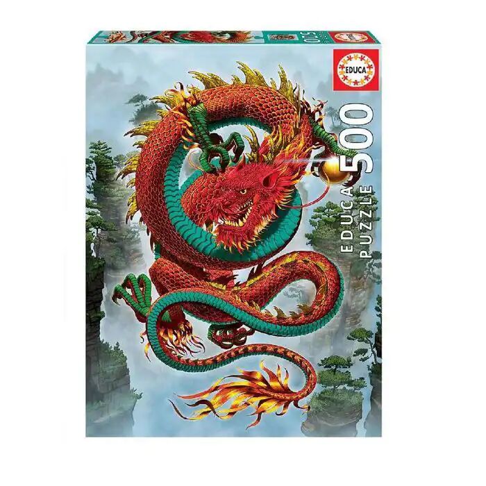 Puzzle - Le Dragon De La Bonne Fortune 500 Pièces - 48 X 34 Cm