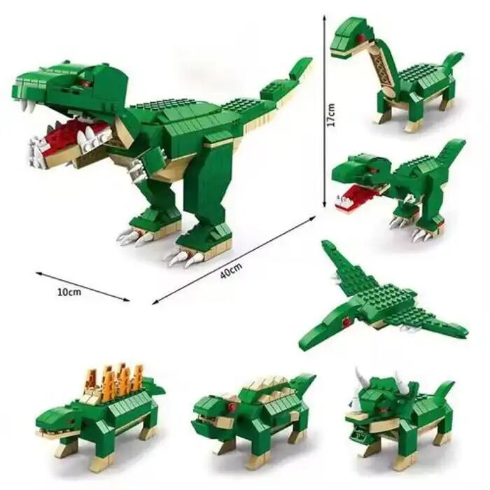 Bloc De Construction - Modèle Dinosaure - 1000 Pièces