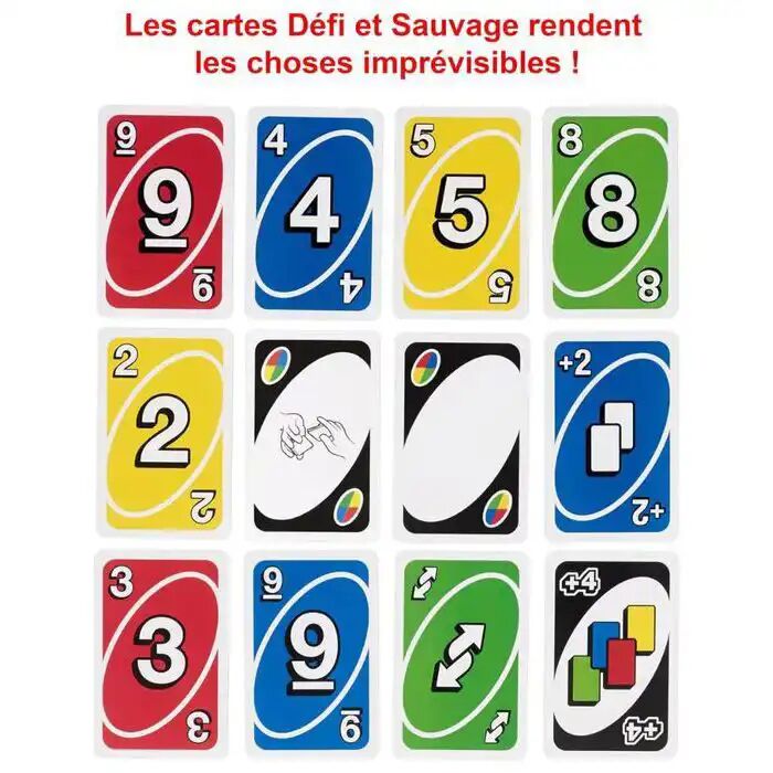 Uno Deluxe Jeux De Cartes Familial Pour Enfants Et Adultes