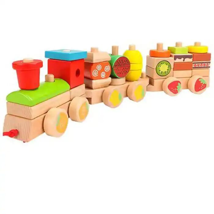 Train Éducatif En Bois - 30 Pcs