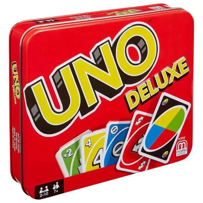 Uno Deluxe Jeux De Cartes Familial Pour Enfants Et Adultes