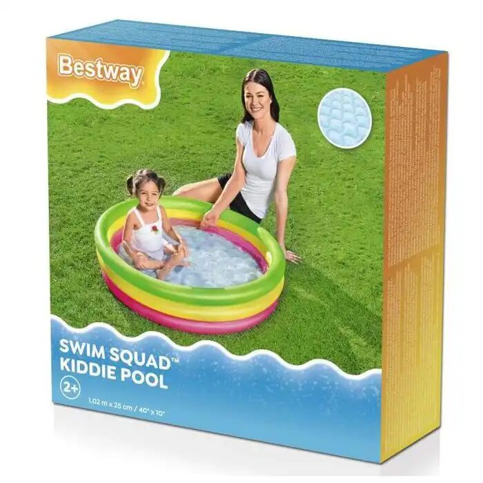 Piscine Gonflable 3 Anneaux - 1,02m X 25cm