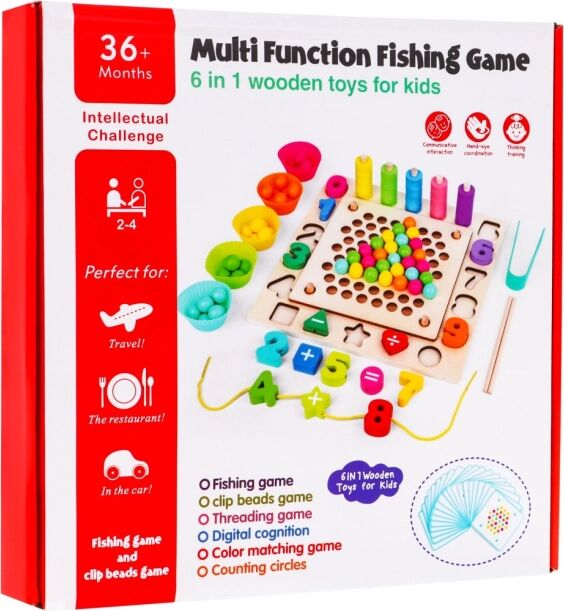 Jeu De Pêche Éducatif Multifonction | Jeu Montessori Enfant