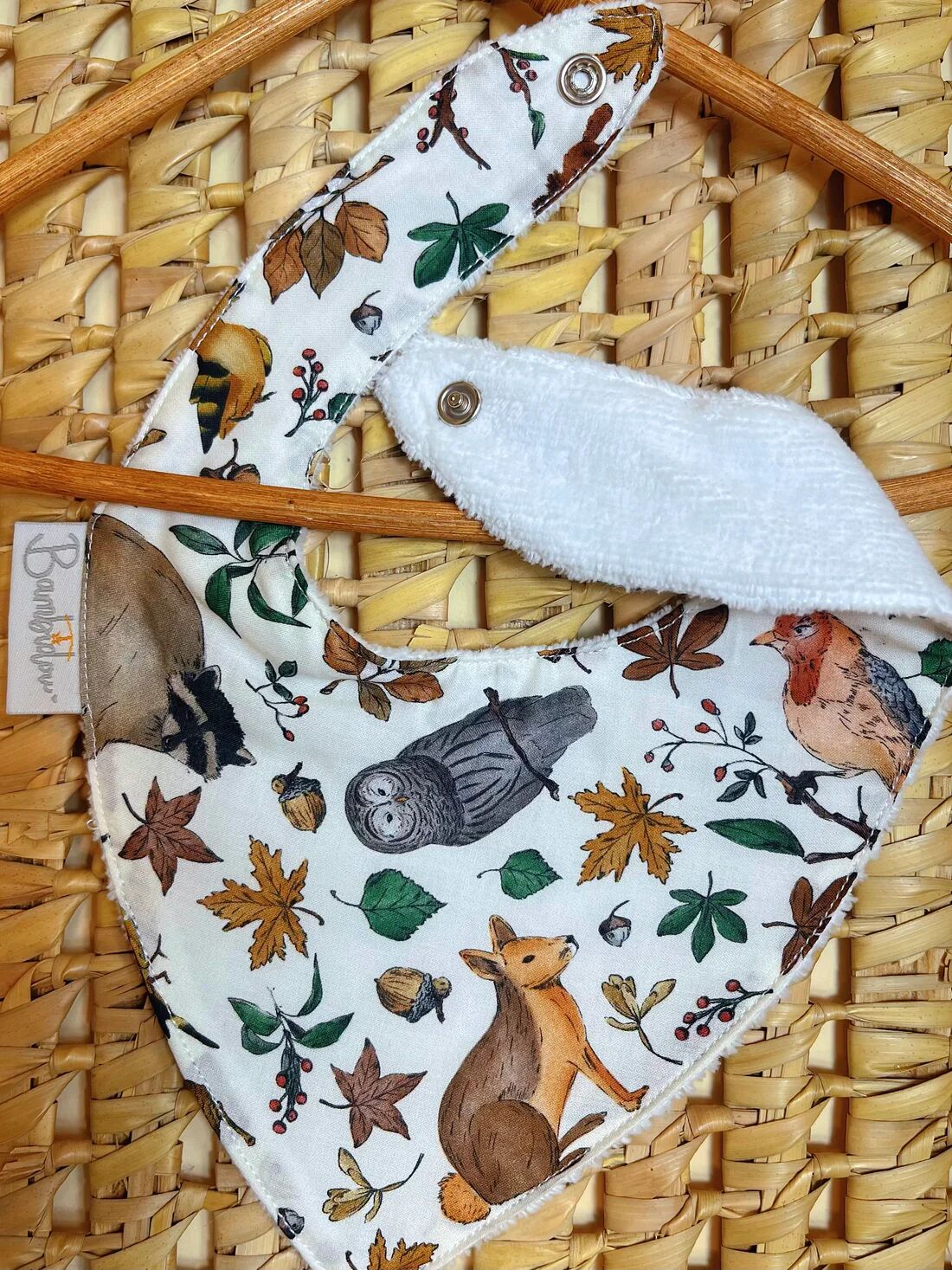 Bavoir Bandana Hibou