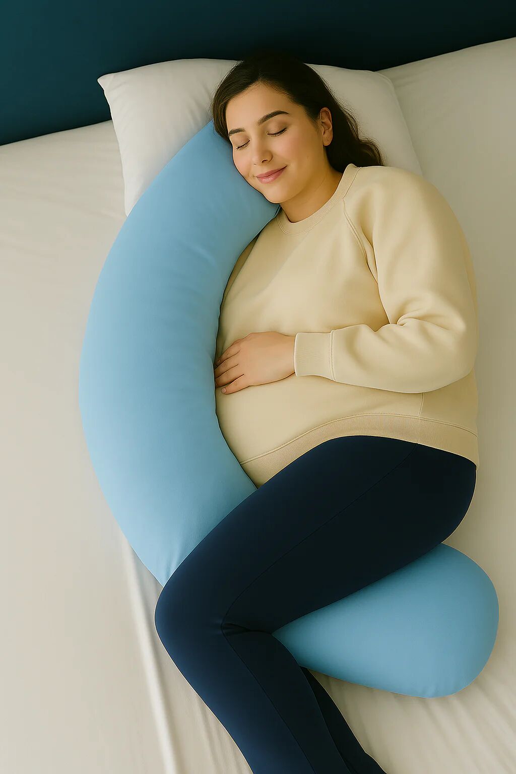 Coussin De Grossesse Bleu Ciel
