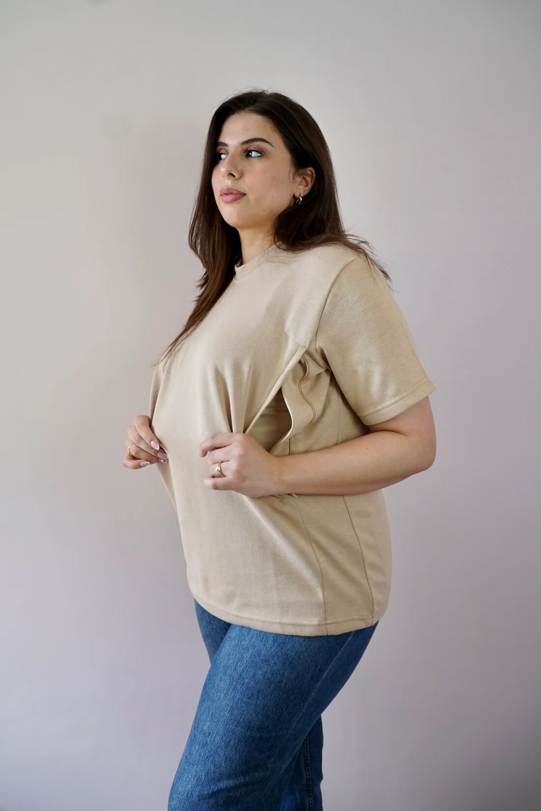 T-shirt D'allaitement Camel thumbnail 4
