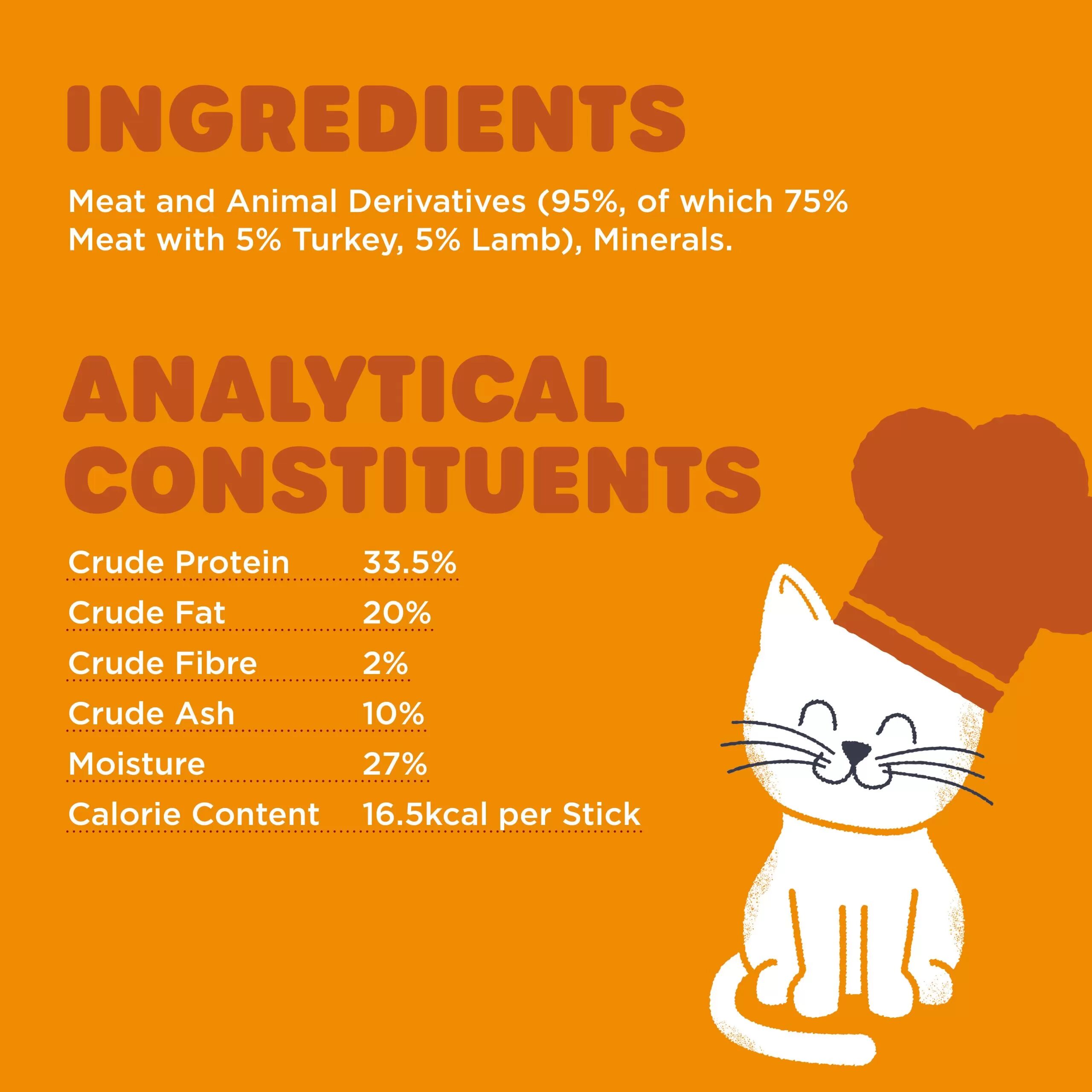 Tasty Sticks Friandises Pour Chats À La Dinde Et À Lagneau