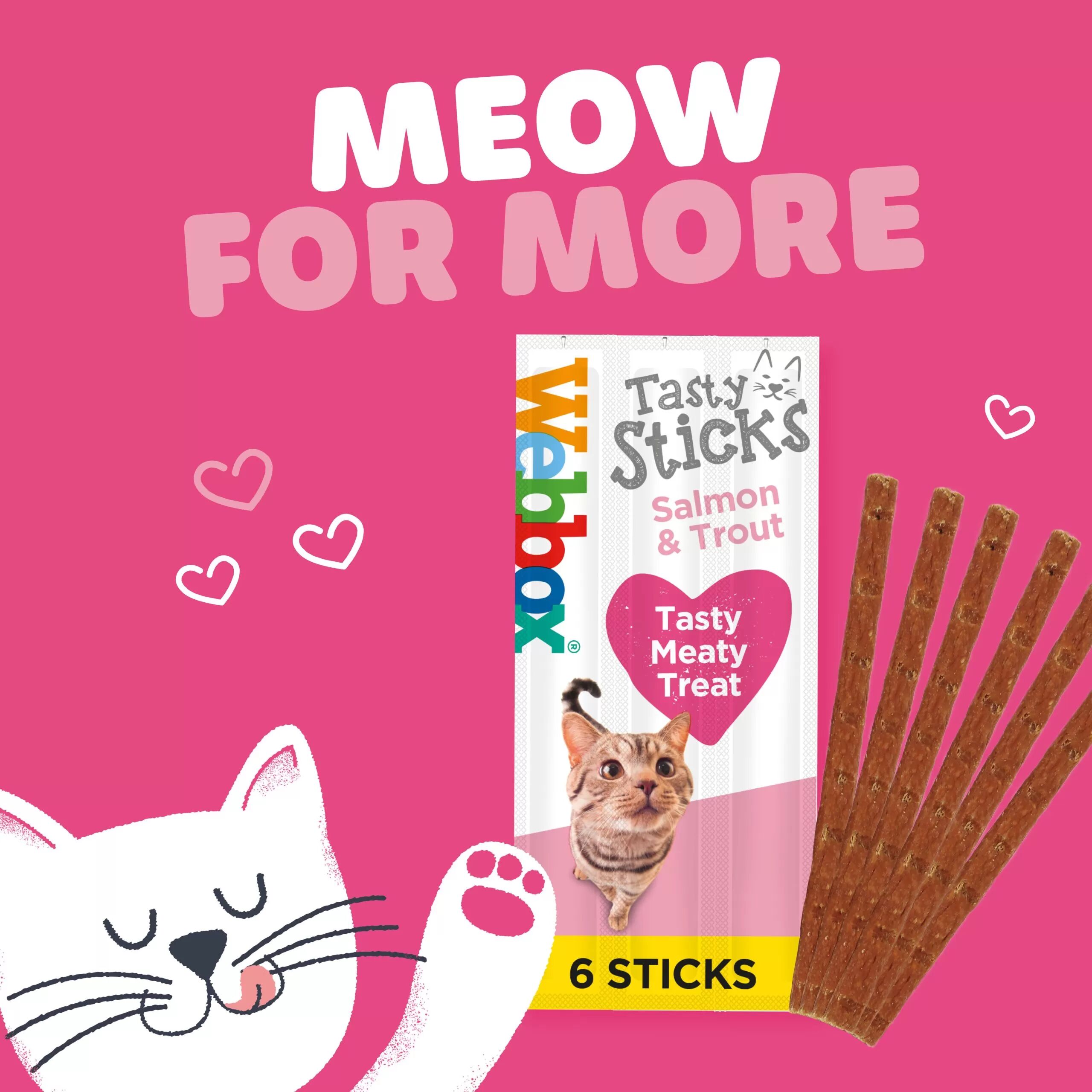 Cat Tasty Sticks Saumon Et À La Truite