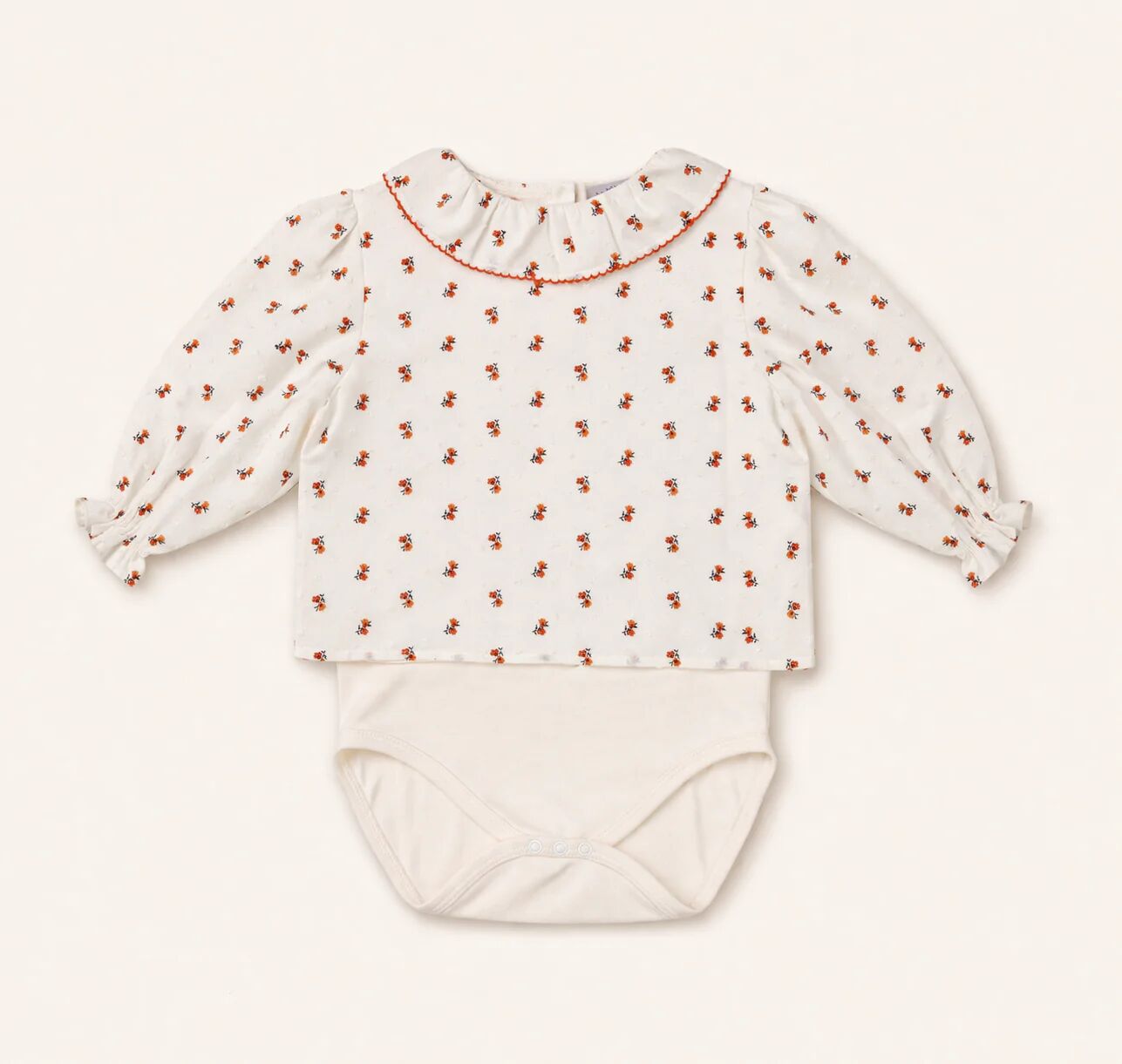 Body Blouse Bébé Fleuri – Élégance & Confort Au Quotidien