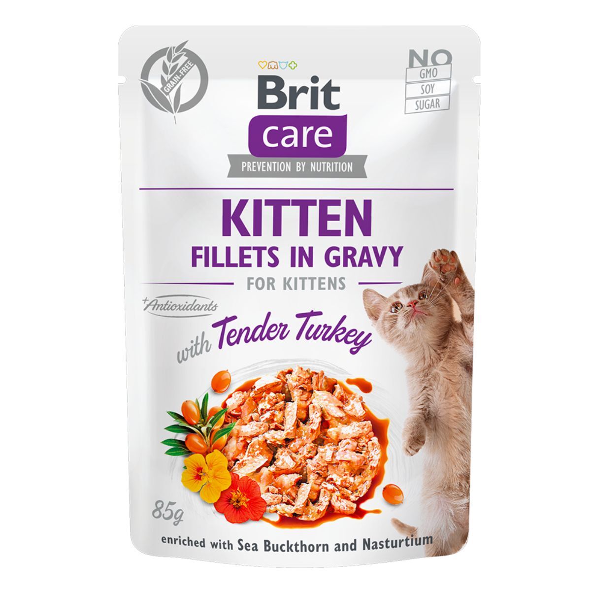 Cat Chaton Fillets En Sauce Avec Dinde Tendre