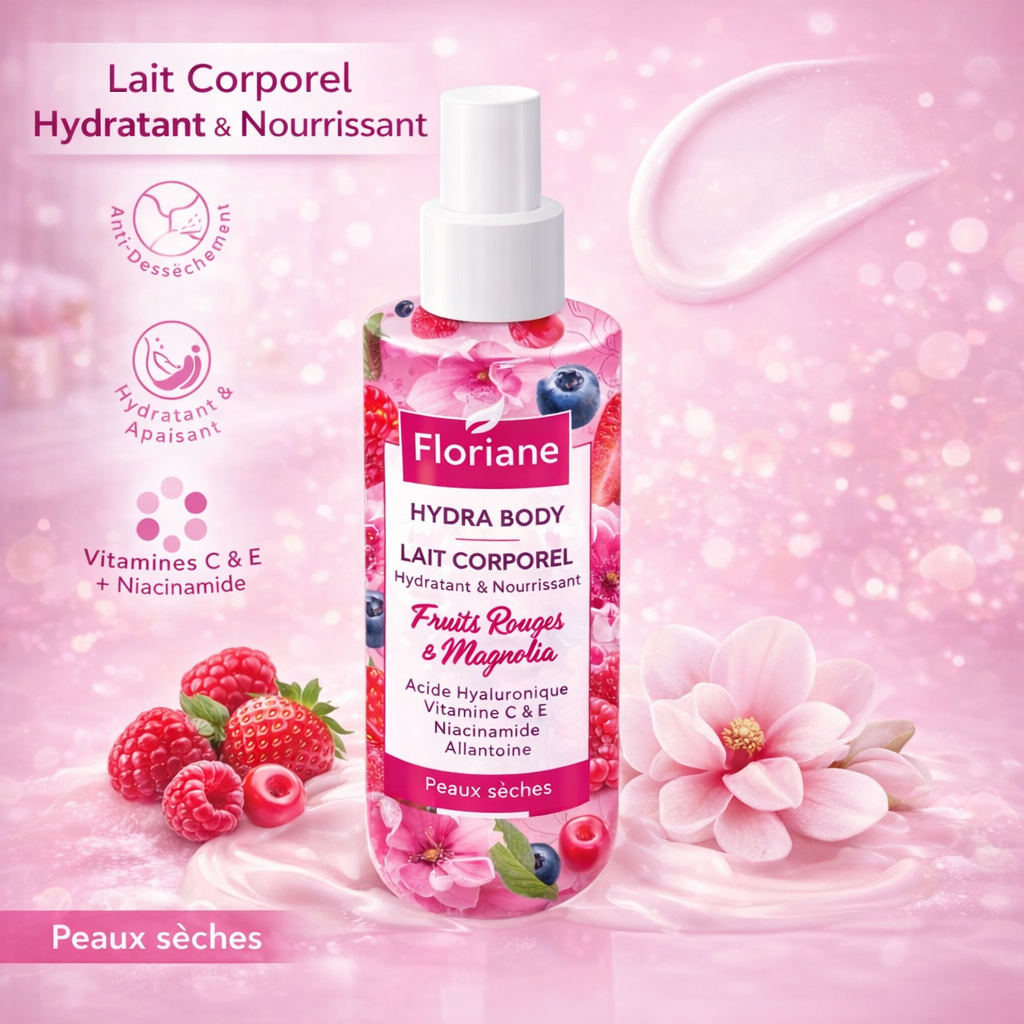 Hydra Body Lait Corporel Fruits Rouges & Magnolia  thumbnail 3