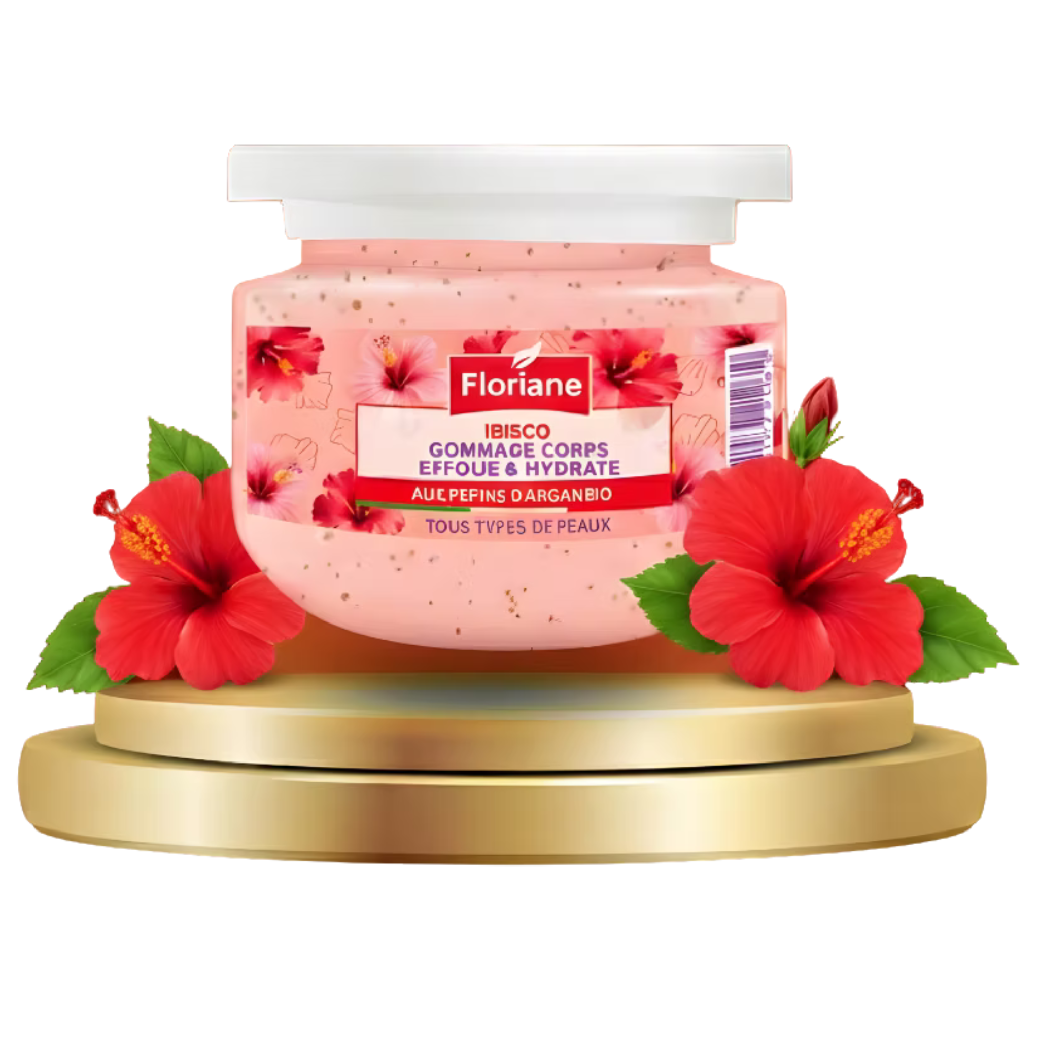 Gommage Corps Hibiscus – Exfoliant & Hydratant À L’argan Bio