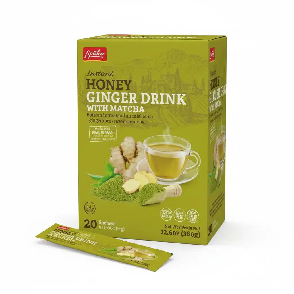 Boisson Instantanée Au ( Gingembre-miel-matcha) 20 Sachets 