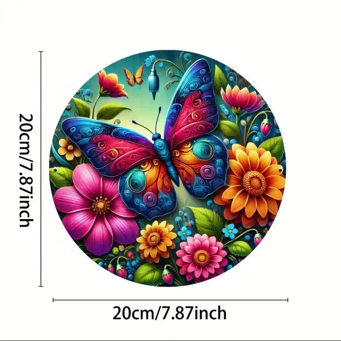 Panneau Décoratif - Charmant Papillon - Multicolore