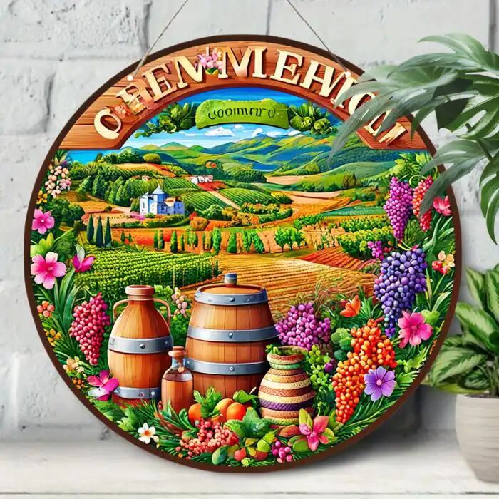 Panneau Décoratif - Rustique Bois Rond - Décoration Murale - Multicolore