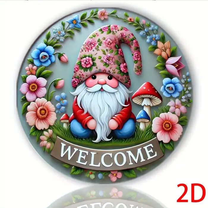 Panneau Décoratif - Gnome Vintage