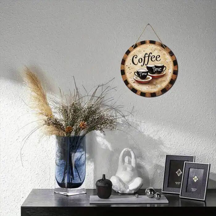 Art Mural - Heure Du Café - Bois - Décoration Intérieure