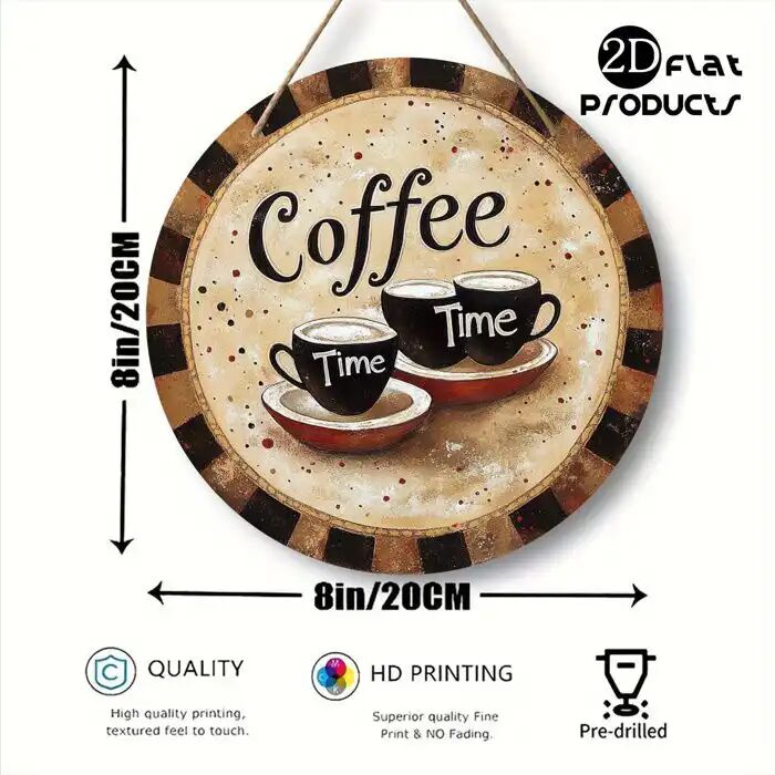 Art Mural - Heure Du Café - Bois - Décoration Intérieure thumbnail 3