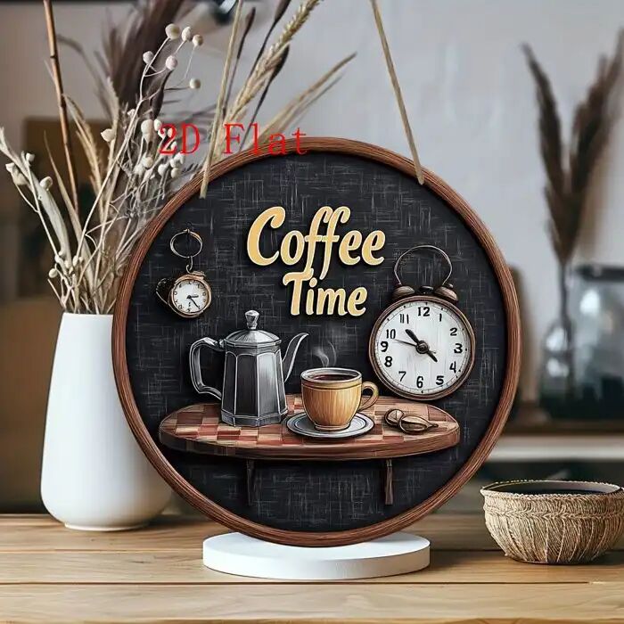 Panneau Décoratif - Black Coffee Time